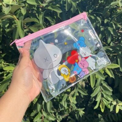 bolsa multiusos bt21 rosa