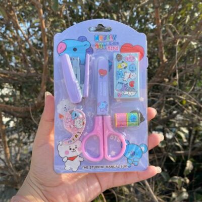 kit bt21 escolar lila