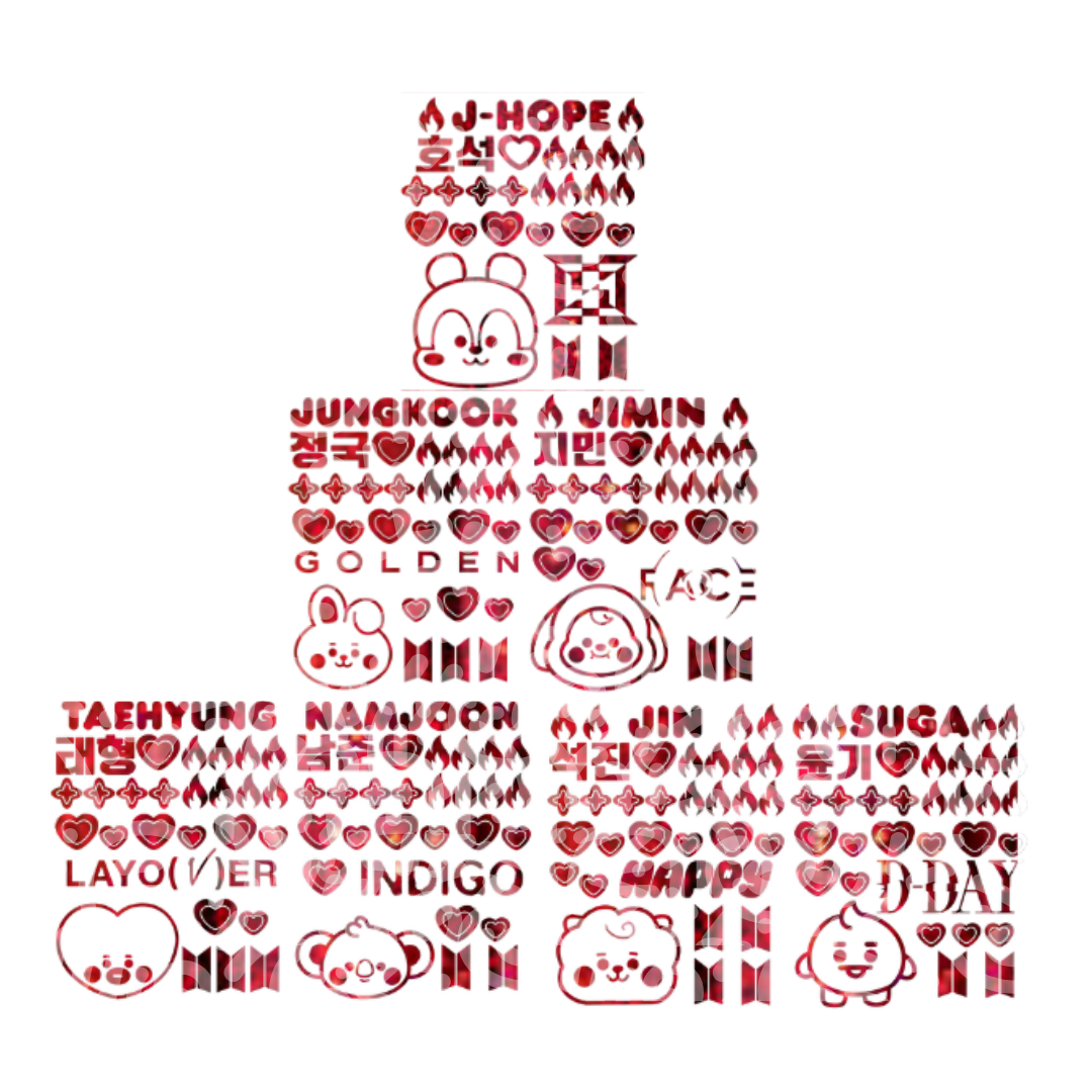 Planilla de Stickers para ARMY BOMB - Imagen 2